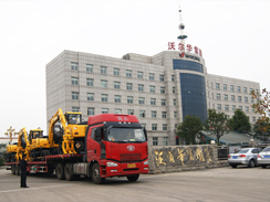 ga黄金甲体育集团12台DLS系列蔗木装卸机顺利出口墨西哥